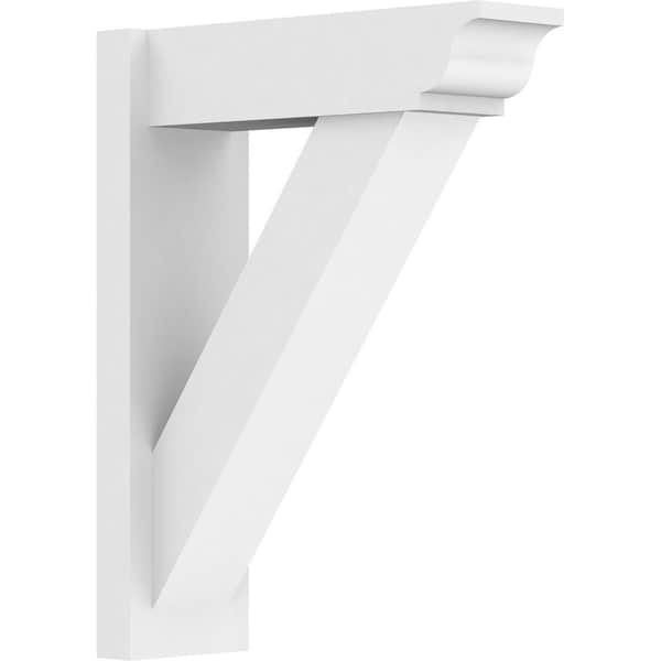 Ekena Millwork Traditional Architectural Grade PVC Outlooker with Traditional Ends, 7"W X 20"D X 26"H OUTP07X20X26TRA01 - main